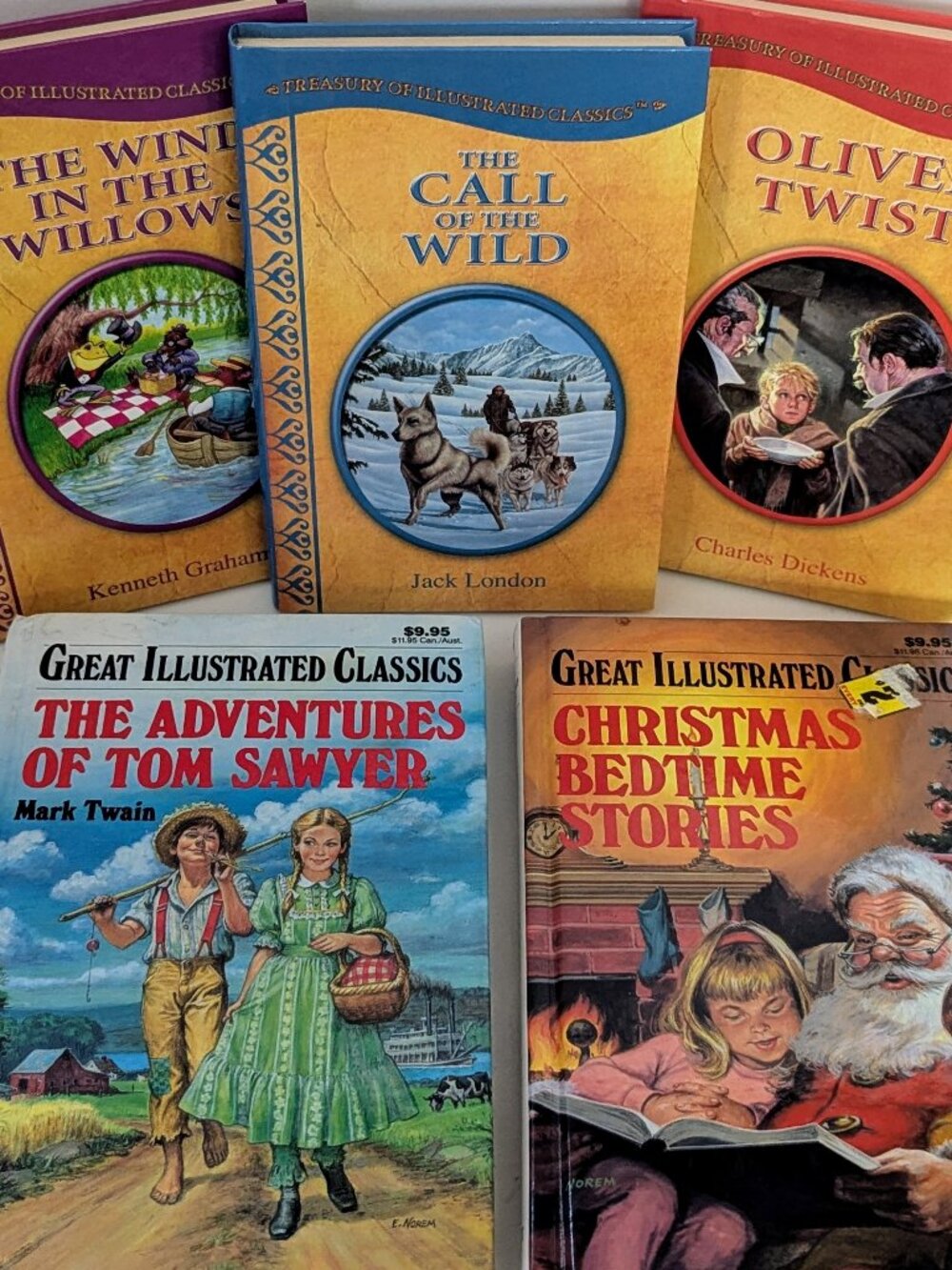 Illustrated Classic Children's Hardcover Books Lot of 5